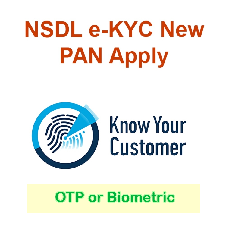 NSDL e-KYC New PAN Apply